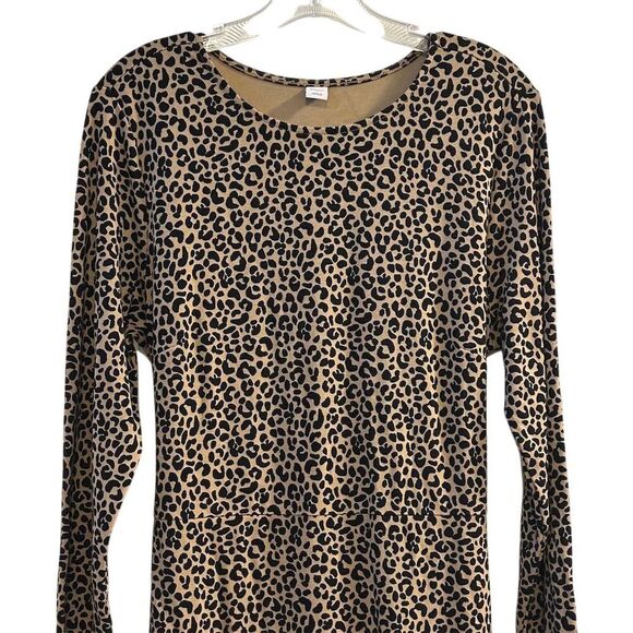 Old Navy Women's Leopard Print Long Sleeve Dress Size L - Picture 6 of 15